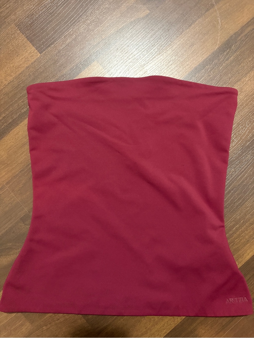 Xappeal Strapless Tube Dress — Burgundy